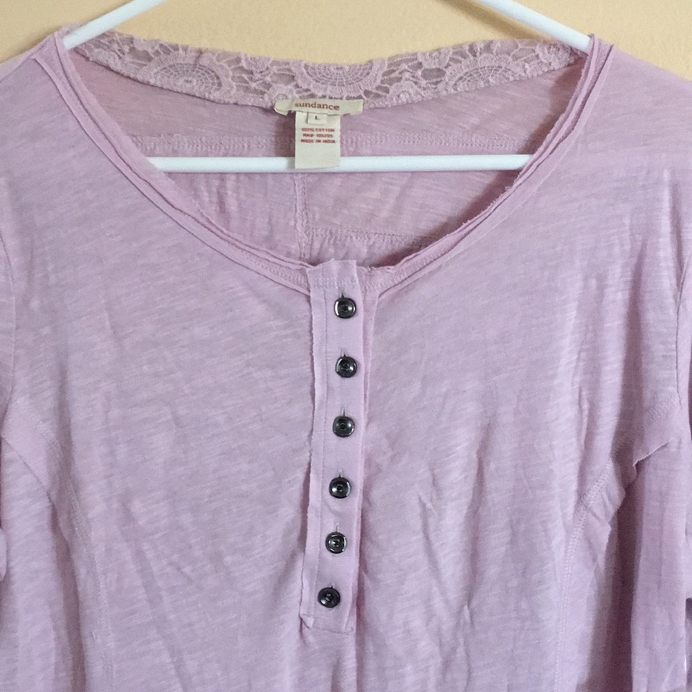 NWT Sundance catalogue lavender top Sz L